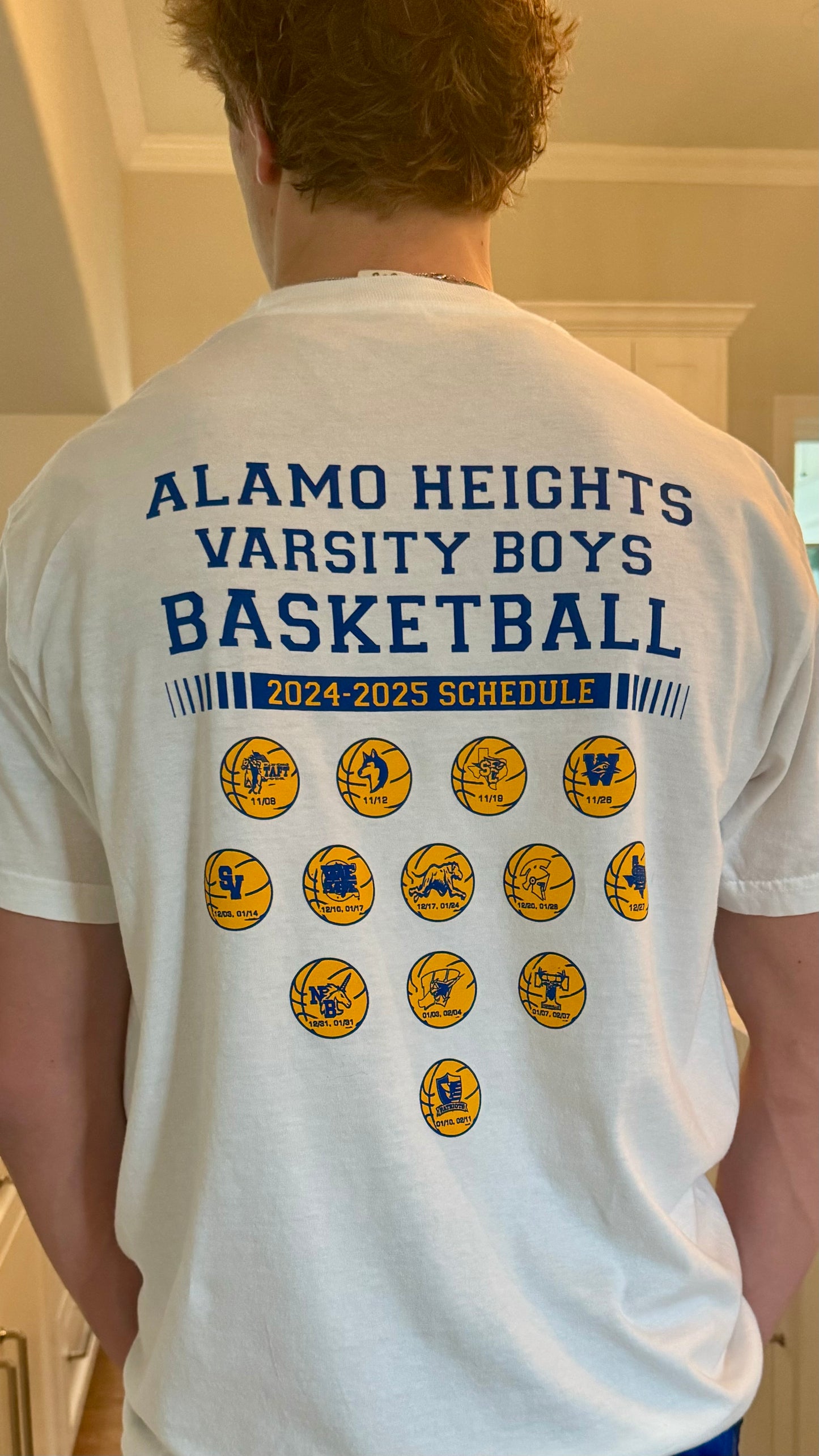 AH Basketball Schedule T-Shirt - Youth